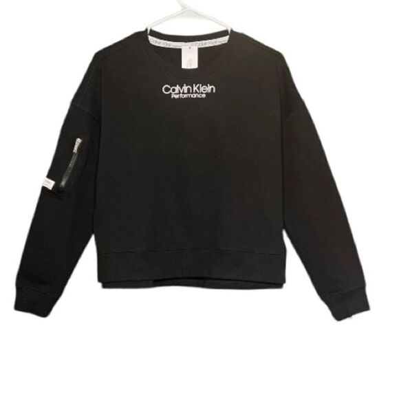 Calvin Klein Logo Sweatshirt Top M New - Picture 2 of 8